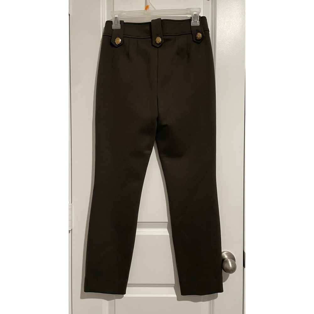 WHBM Jolie Straight Leg Dress Pants Size 2 Luxe Stretch Work Casual with Buttons - Picture 2 of 6